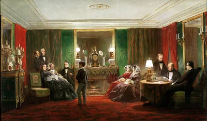 Wnętrze salonu przy Rue de Gramont, 1858